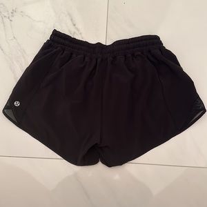 Black lululemon shorts, size 6 tall